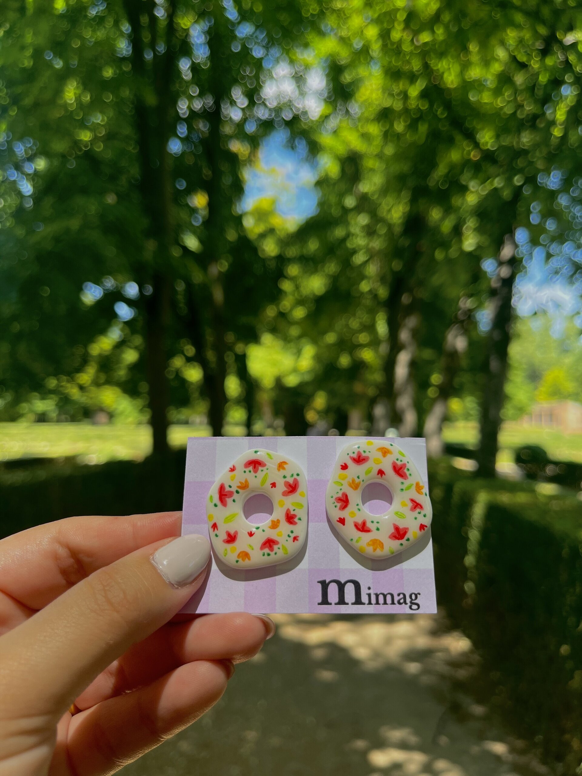 Pendientes Donut Floral - 5